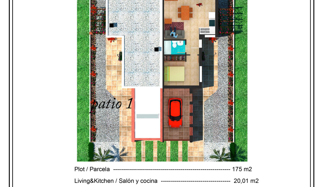 04. Jazmín 1D - Plano comercial